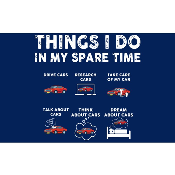 Car Guy Things I Do In My Spare Time Funny Muscle Cars Lover Bumper Sticker