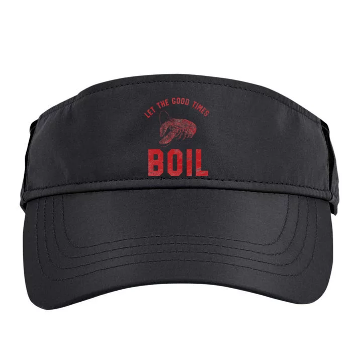 Crawfish Good Times Boil Louisiana Retro Food Festival Adult Drive Performance Visor