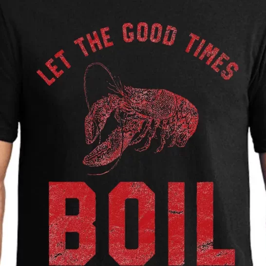 Crawfish Good Times Boil Louisiana Retro Food Festival Pajama Set