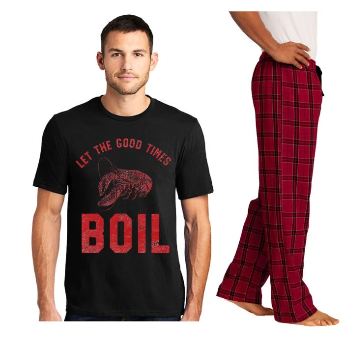 Crawfish Good Times Boil Louisiana Retro Food Festival Pajama Set