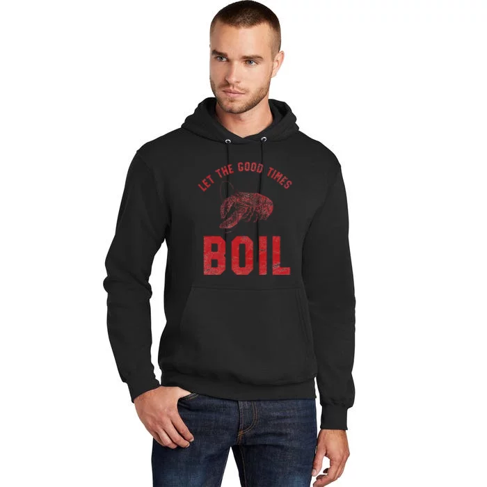 Crawfish Good Times Boil Louisiana Retro Food Festival Tall Hoodie