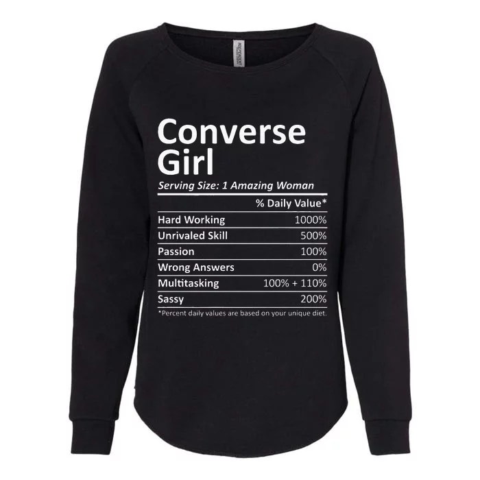 CONVERSE GIRL TX TEXAS Funny City Home Roots USA Gift Womens California Wash Sweatshirt