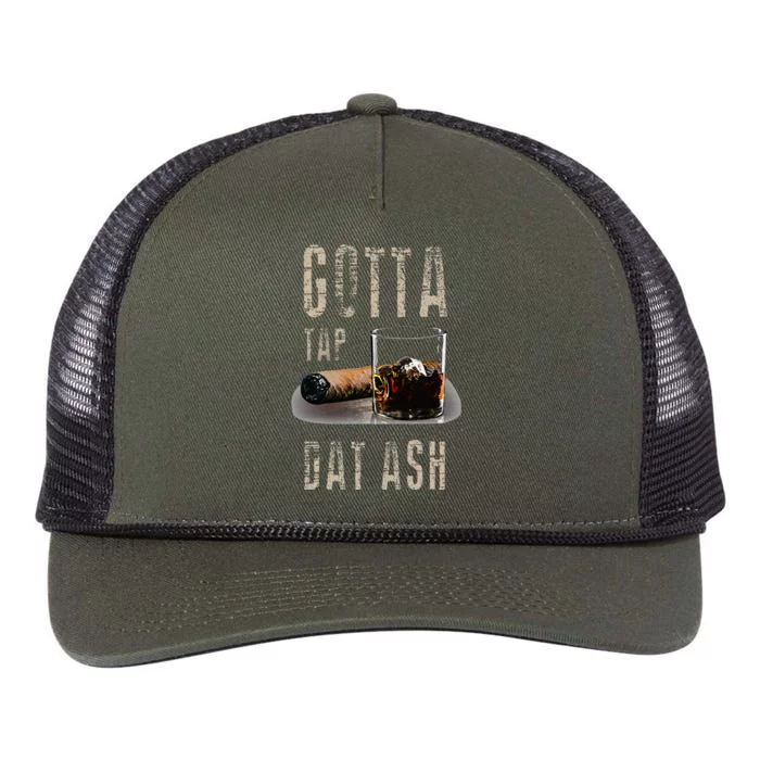 Cigars Gotta Tap Dat Ash Cigar And Smoking Tee Retro Rope Trucker Hat Cap