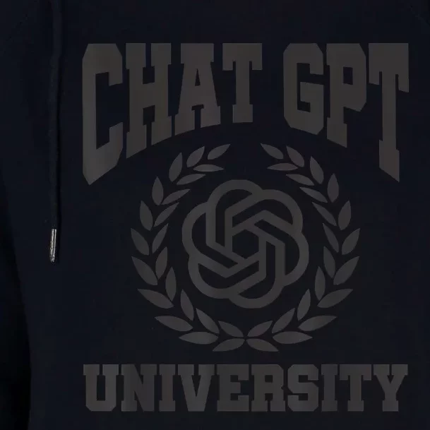 Chat G.P.T University AI Trending Womens Funnel Neck Pullover Hood