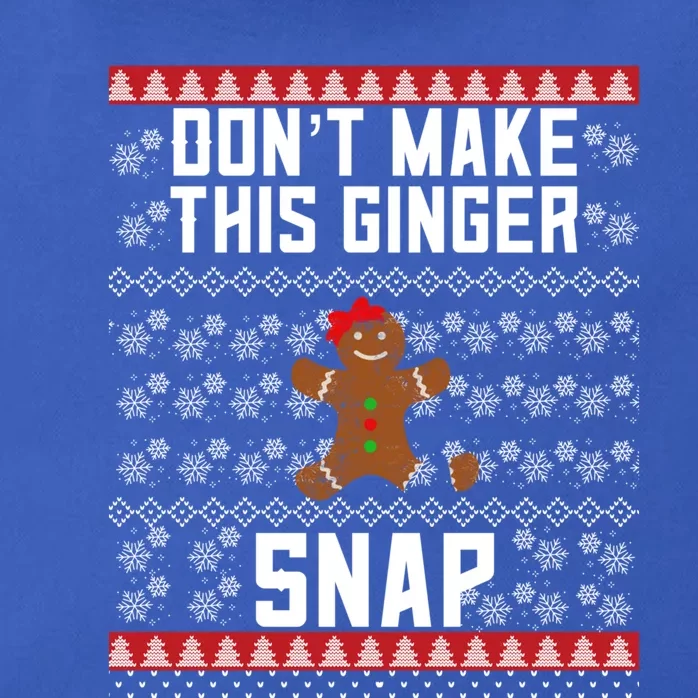 Christmas Gingerbread Ugly DonT Make This Ginger Snap Gift Zip Tote Bag