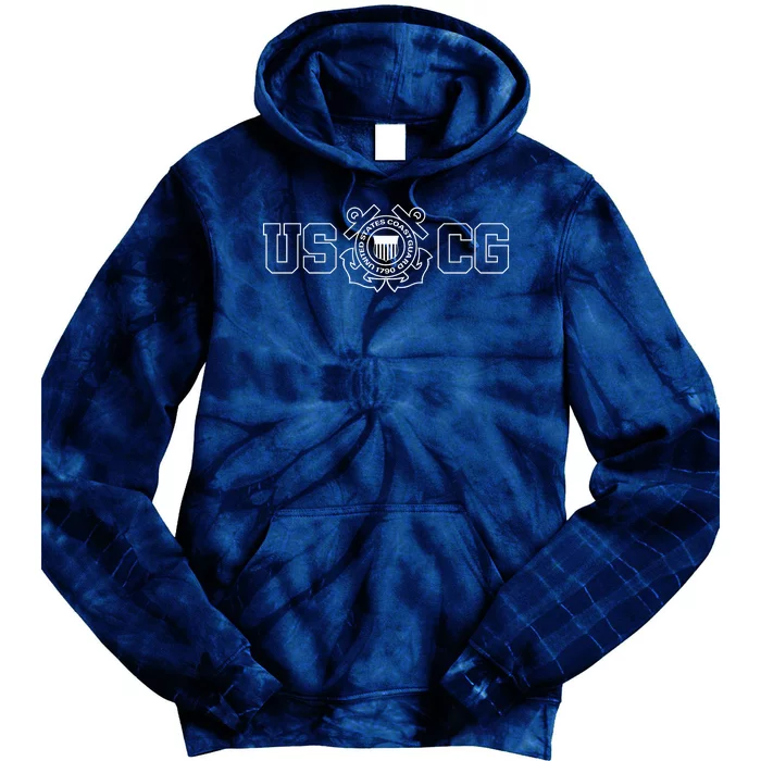 Coast Guard USCG Coast Guardsmen Tie Dye Hoodie