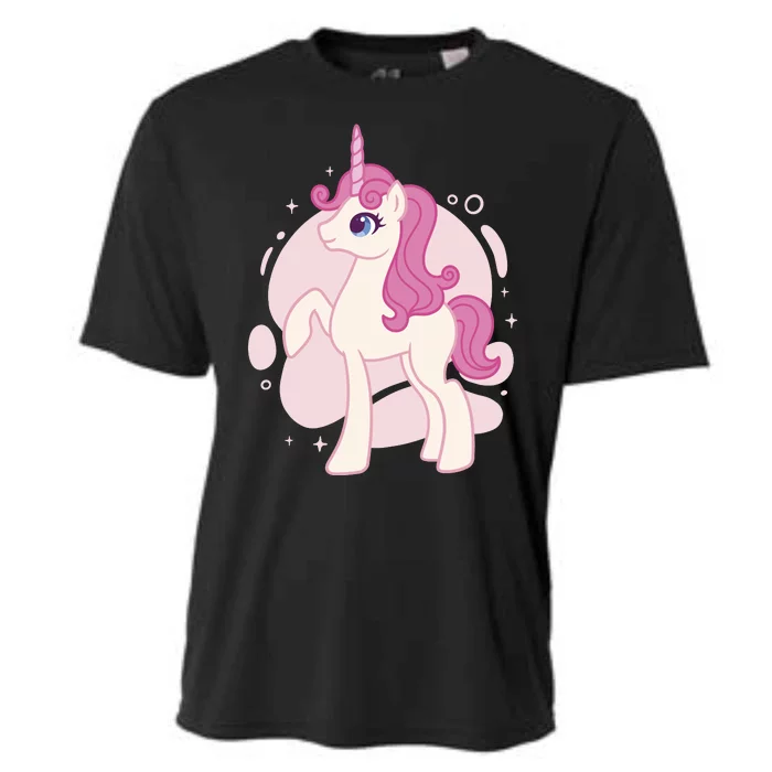 Cute Girly Unicorn Cooling Performance Crew T-Shirt