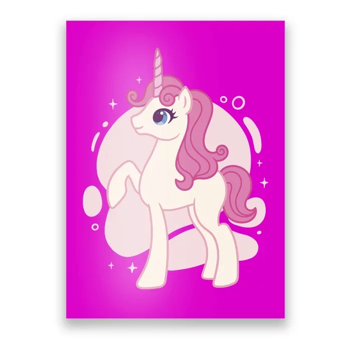 Cute Girly Unicorn Poster