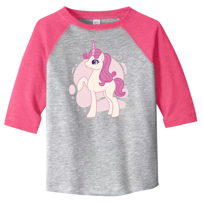 Cute Girly Unicorn Toddler Fine Jersey T-Shirt