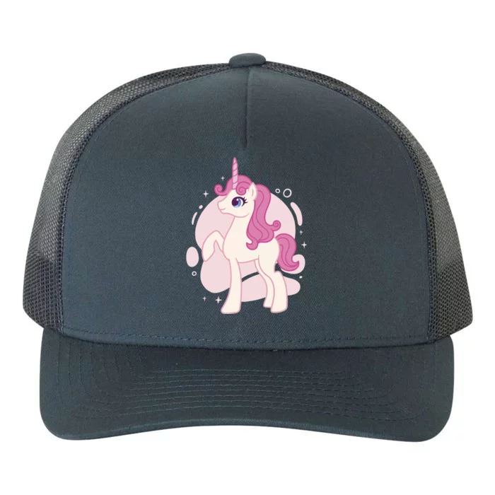 Cute Girly Unicorn Yupoong Adult 5-Panel Trucker Hat