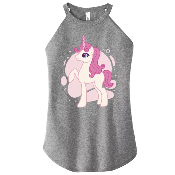 Cute Girly Unicorn Women’s Perfect Tri Rocker Tank