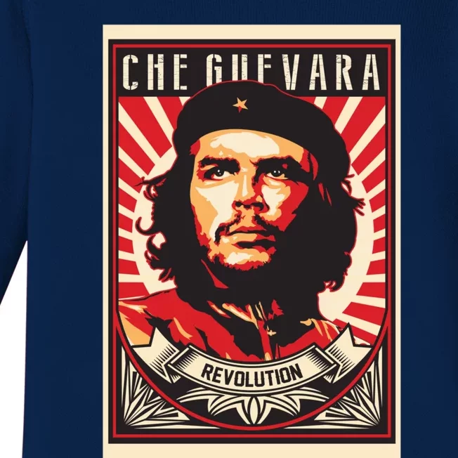 Che Guevara Viva La Revolucion Baby Long Sleeve Bodysuit