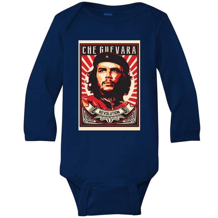 Che Guevara Viva La Revolucion Baby Long Sleeve Bodysuit