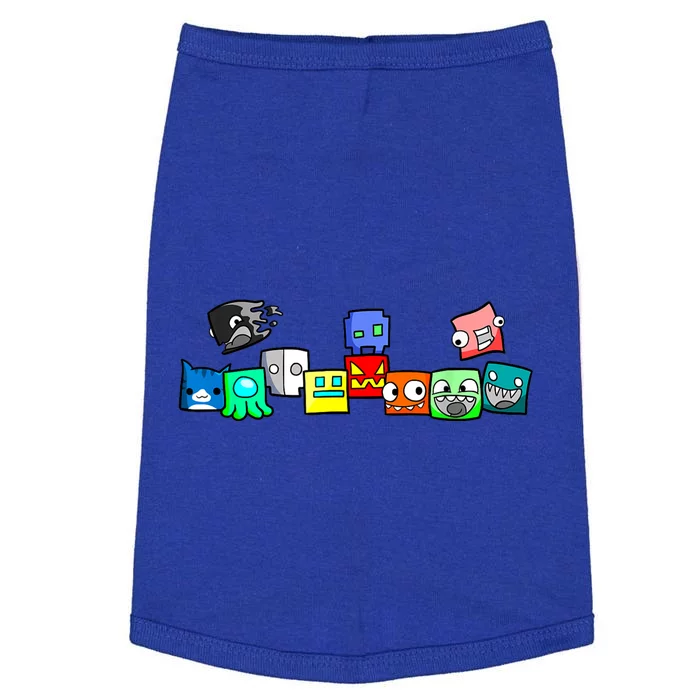 Cute Geometry Video Game  Funny Graphic Birthday Gifts Doggie Tank