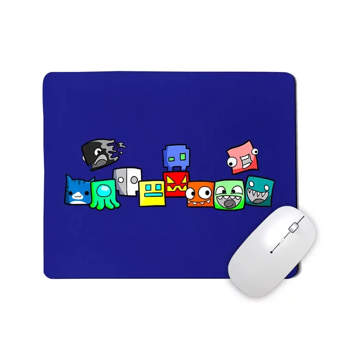 Cute Geometry Video Game  Funny Graphic Birthday Gifts Mousepad