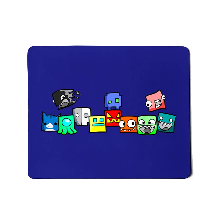 Cute Geometry Video Game  Funny Graphic Birthday Gifts Mousepad