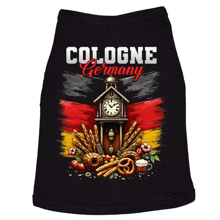 Cologne Germany Vacation Travel Souvenir German Flag Doggie Tank