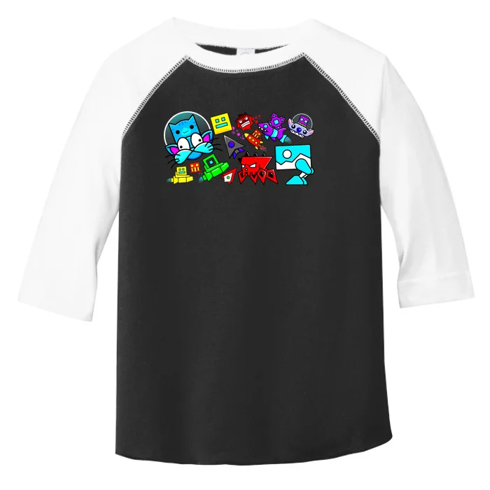 Cute Geometry Video Game Funny Graphic Birthday Gifts Toddler Fine Jersey T-Shirt