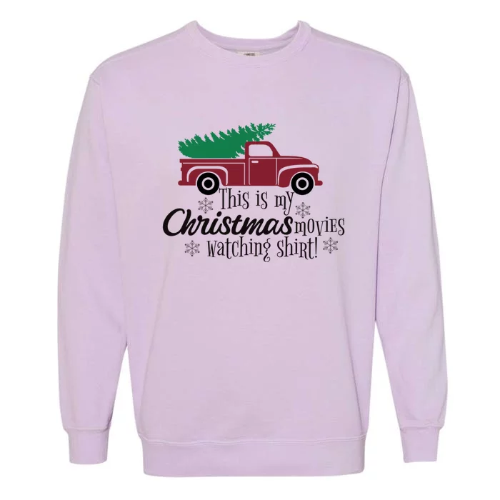 Christmas Gift Vintage Truck Christmas Tree Cool Gift Garment-Dyed Sweatshirt