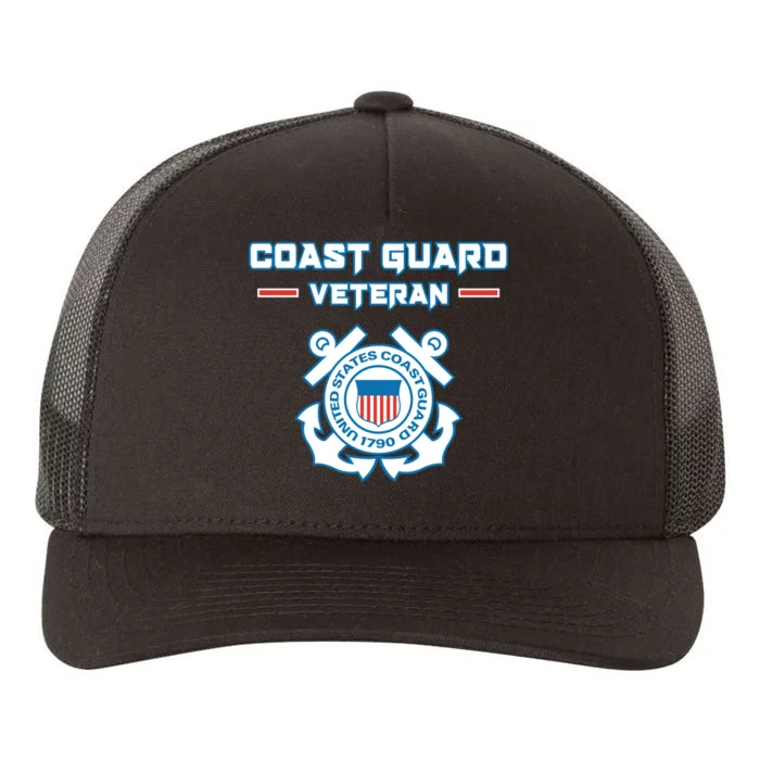 Coast Guard Veteran USCG Veterans Yupoong Adult 5-Panel Trucker Hat