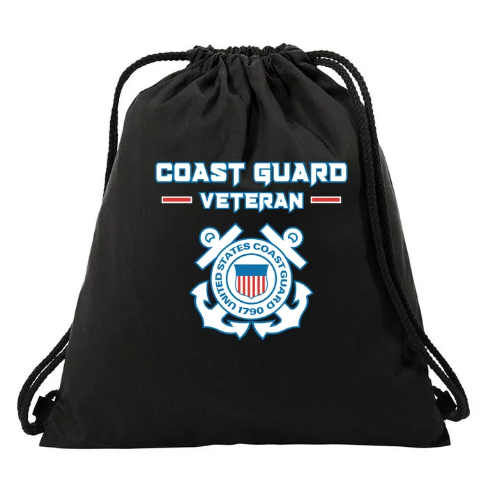 Coast Guard Veteran USCG Veterans Drawstring Bag