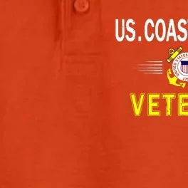 Coast Guard Veterans Day GiftUS Coast Guard Veteran Pride Dry Zone Grid Performance Polo