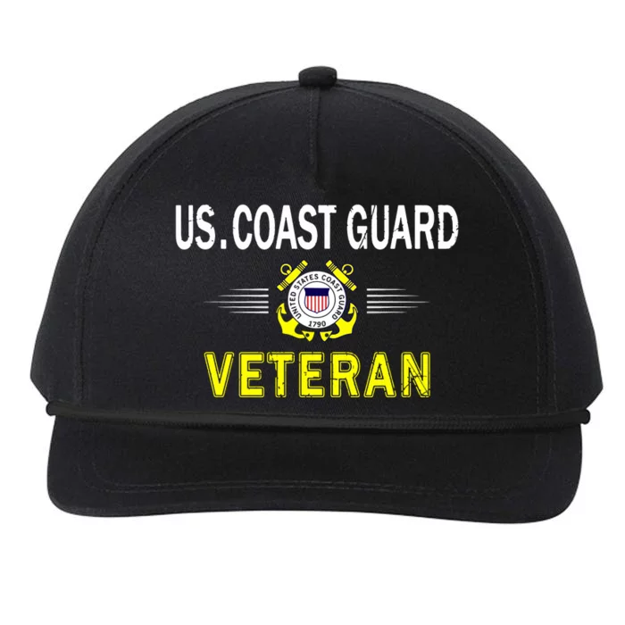 Coast Guard Veterans Day GiftUS Coast Guard Veteran Pride Snapback Five-Panel Rope Hat