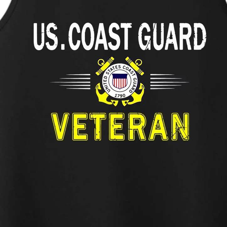 Coast Guard Veterans Day GiftUS Coast Guard Veteran Pride Performance Tank