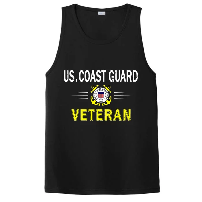 Coast Guard Veterans Day GiftUS Coast Guard Veteran Pride Performance Tank