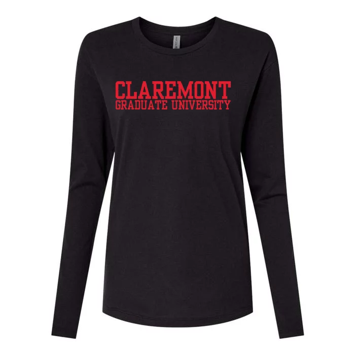 Claremont Graduate Vintage Arch University Womens Cotton Relaxed Long Sleeve T-Shirt