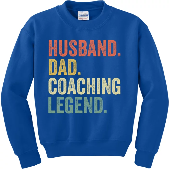 Coach Gift Vintage Coaching Funny Gift Basketball Funny Gift Kids Sweatshirt