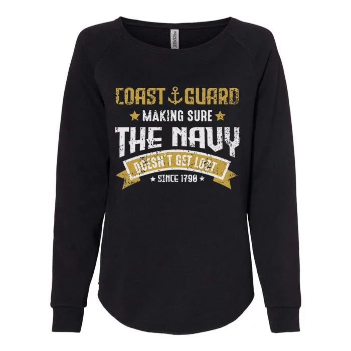 Coast Guard Veteran Uscg Patriotic Vintage Veterans Day Womens California Wash Sweatshirt