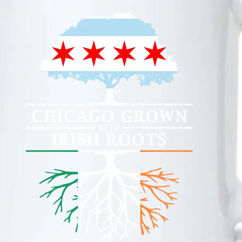 Chicago Grown With Irish Roots Gift Ireland Gift Black Color Changing Mug