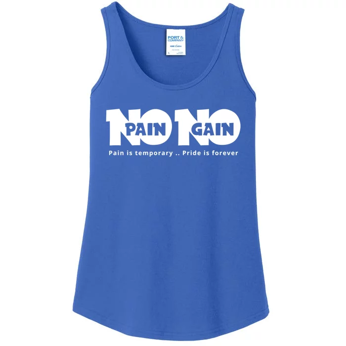 Creative Gift With A Motivate Quote No Pain No Gain Gift Ladies Essential Tank