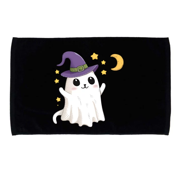 Cute Ghost Witch Cat Gift Microfiber Hand Towel