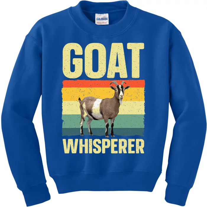 Cool Goat Whisperer Kids Sweatshirt