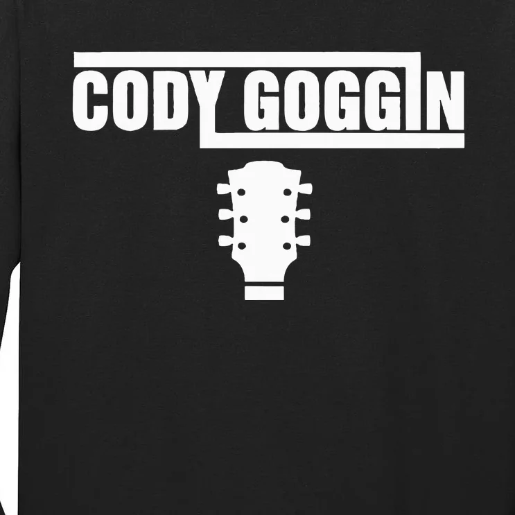 Cody Goggin White Guitar Tall Long Sleeve T-Shirt