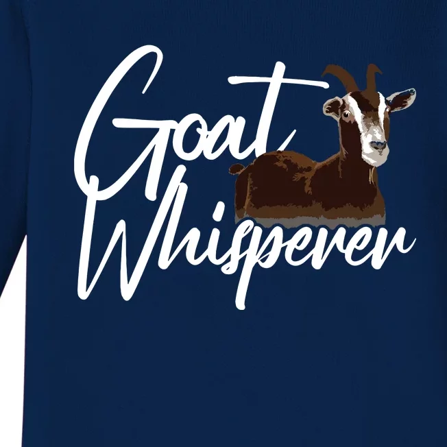 Cute Goat Whisperer Design For Men Women Goat Farmer Lover Baby Long Sleeve Bodysuit