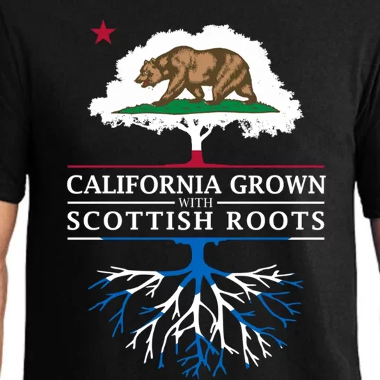 California Grown With Scottish Roots Funny Gift Scotland Gift Pajama Set