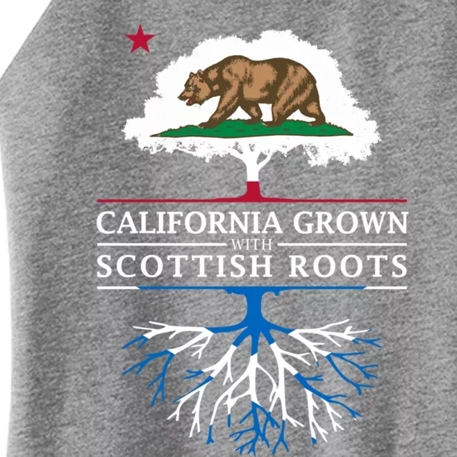 California Grown With Scottish Roots Funny Gift Scotland Gift Women’s Perfect Tri Rocker Tank