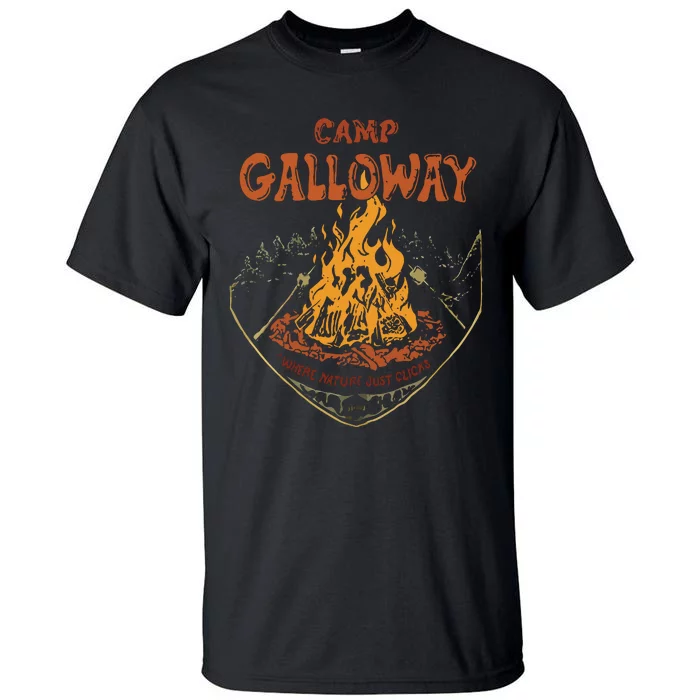 Camp Galloway Where Nature Just Clicks Tall T-Shirt