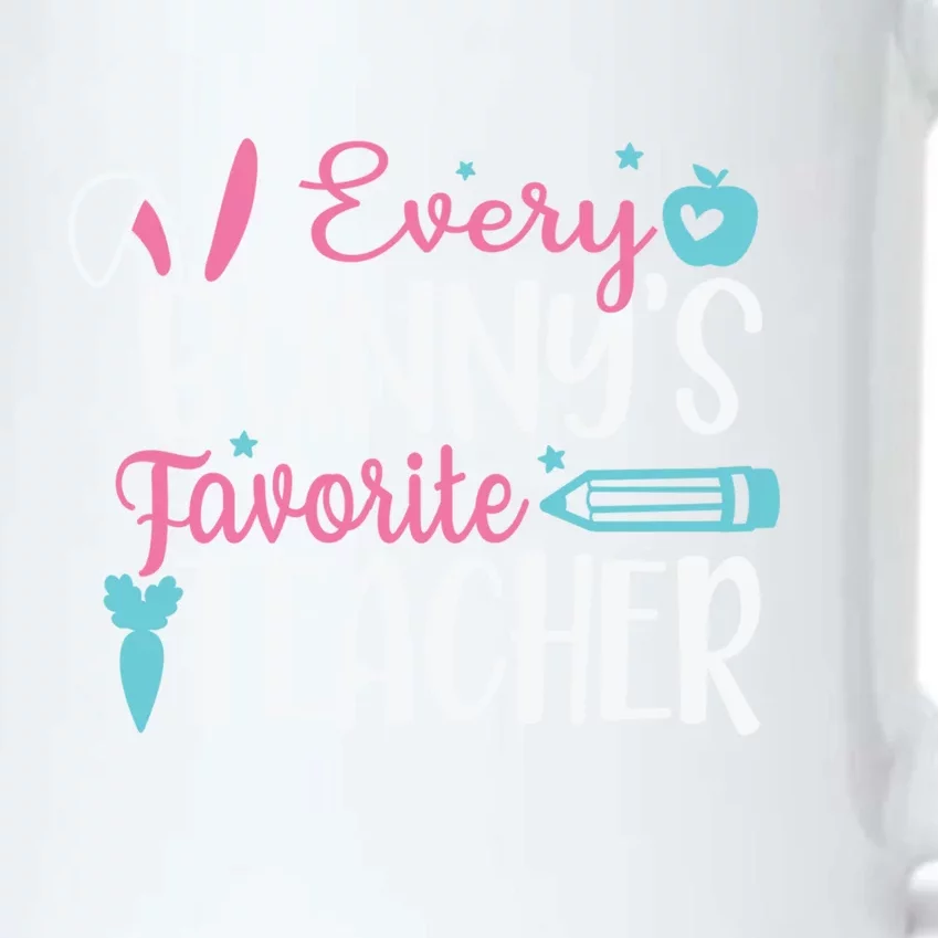 Cute Graphic With Funny Saying Every Bunnys Favorite Teacher Cool Gift Black Color Changing Mug