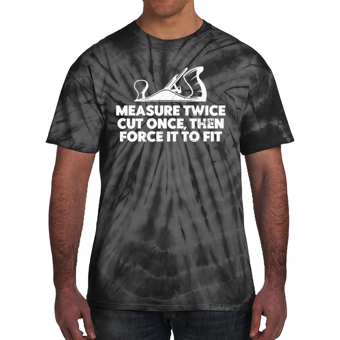 Contractor Gift Woodworking Tools Worker Humor Carpenter Tie-Dye T-Shirt