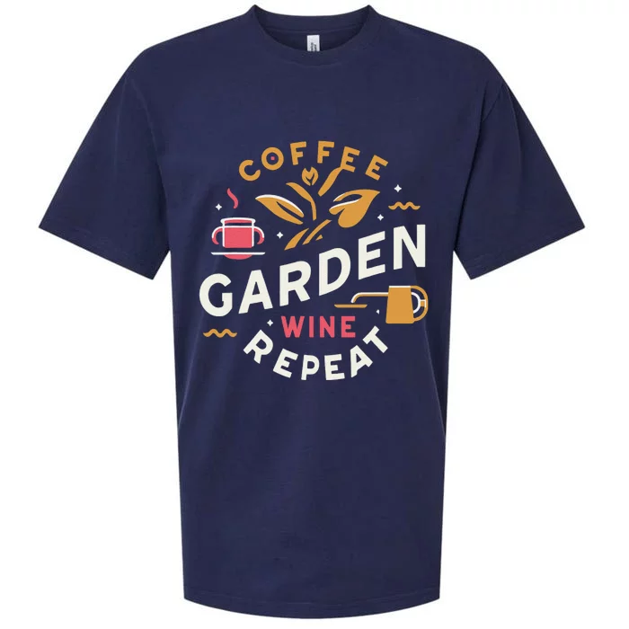 Coffee Garden Wine Repeat Sueded Cloud Jersey T-Shirt