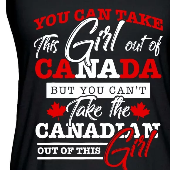 Canadian Girl Women Gifts Maple Leaf Canada Ladies Essential Flowy Tank