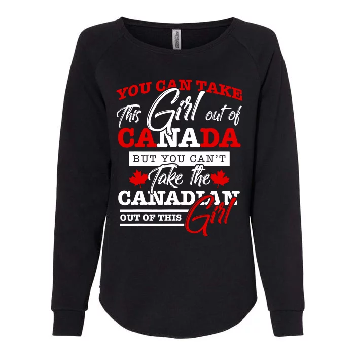 Canadian Girl Women Gifts Maple Leaf Canada Womens California Wash Sweatshirt