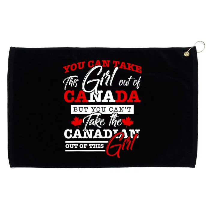 Canadian Girl Women Gifts Maple Leaf Canada Grommeted Golf Towel