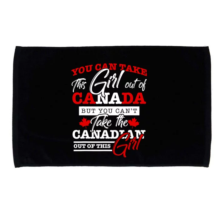 Canadian Girl Women Gifts Maple Leaf Canada Microfiber Hand Towel