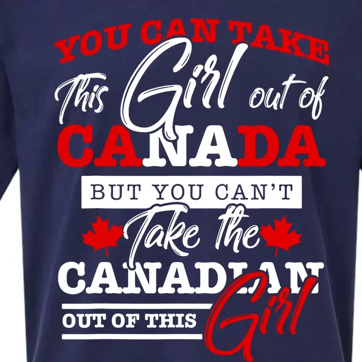 Canadian Girl Women Gifts Maple Leaf Canada Sueded Cloud Jersey T-Shirt