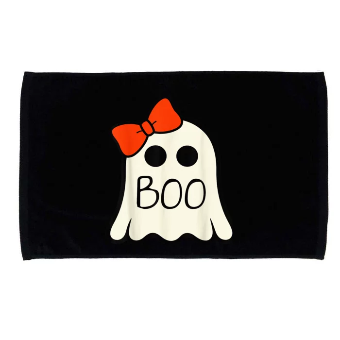 Cute Ghost with Bow Boo Halloween For Girls Kid Toddler Microfiber Hand Towel